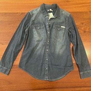 Calvin Klein Jean shirt, size medium